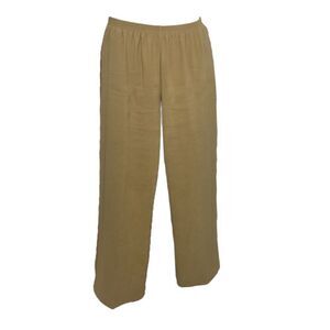 Y2K‎ Alfred Dunner pants tan pull on elastic waist with pockets 16/XL
